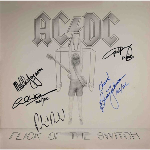 AC/DC Flick Of The Switch signed album