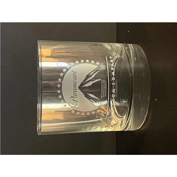 Paramount Pictures commemorative rocks glass