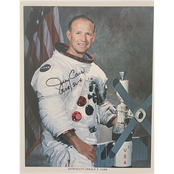 Skylab Astronaut Jerry Carr signed photo. GFA Authenticated