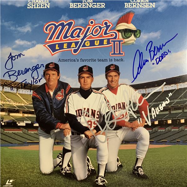 Major League 2 cast signed laser disc