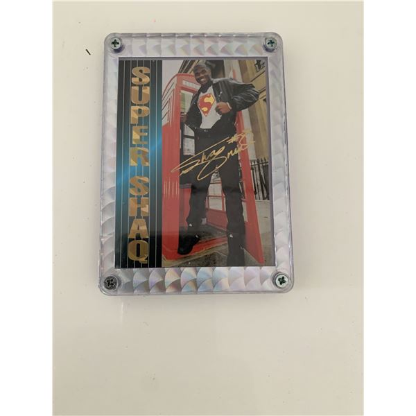 Shaquille O'Neal Super Shaq Facsimile Signed Framed Basketball  Card