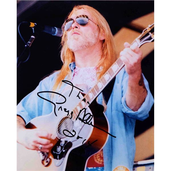 Gregg Allman signed photo