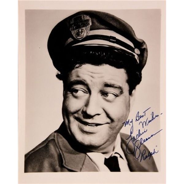 Jackie Gleason signed portrait photo