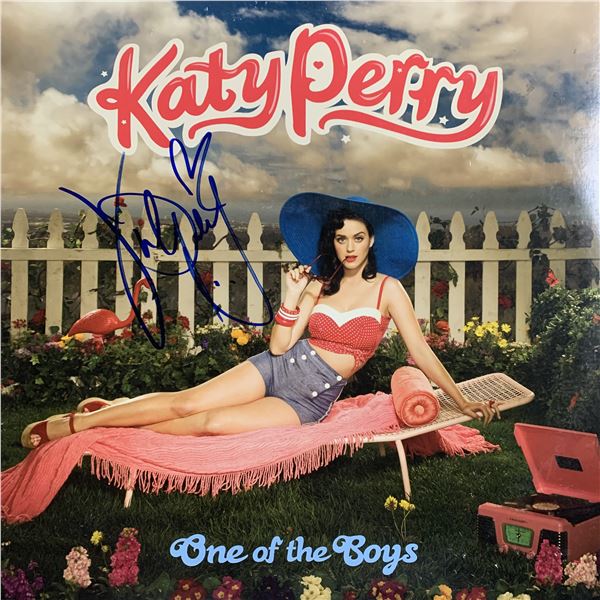 Katy Perry One Of The Boys signed album. GFA Authenticated