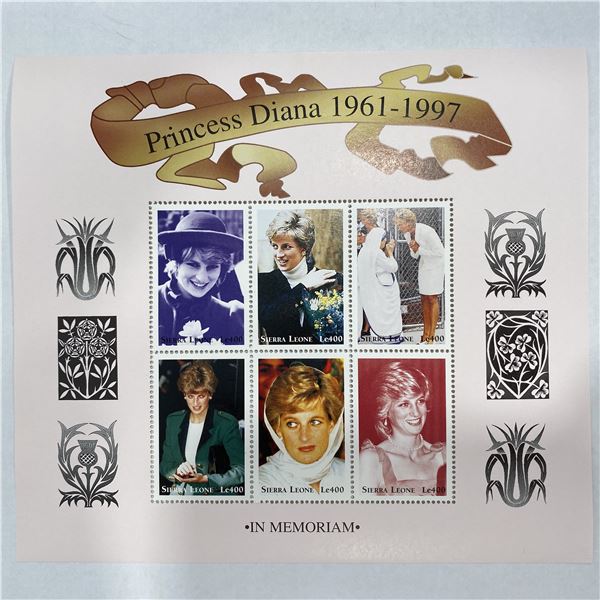 Sierra Leone Princess Diana commemorative stamp set