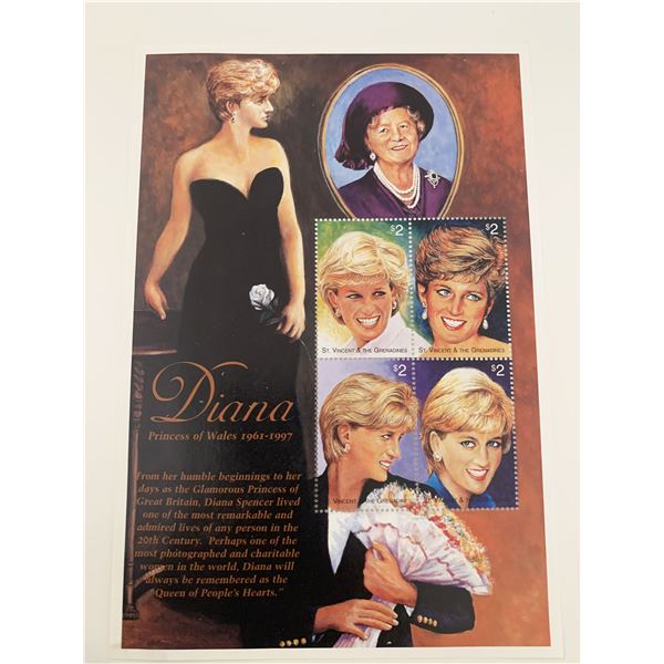 Diana Princess of Wales commemorative stamp set