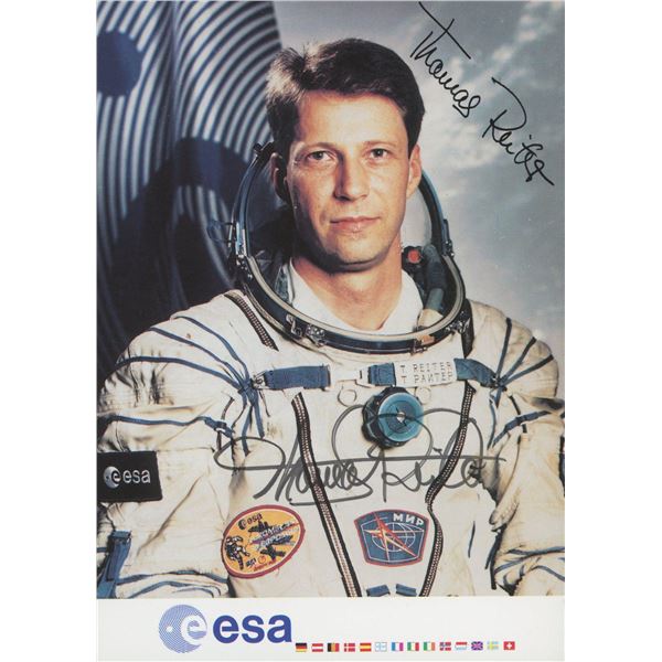 NASA Thomas Reiter signed photo