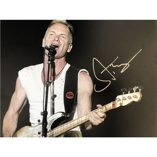 Sting signed photo