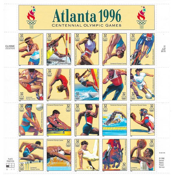 Atlanta 1996 Olympics Stamps