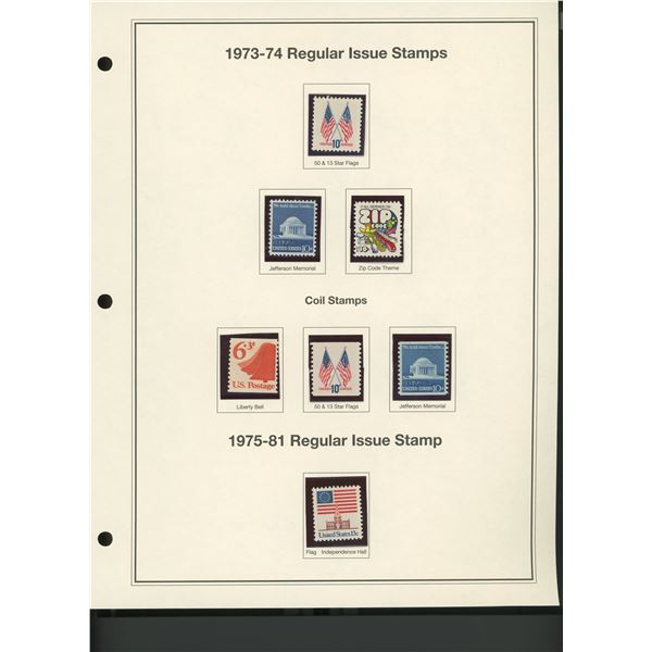 1973-81 Regular Issue Stamps