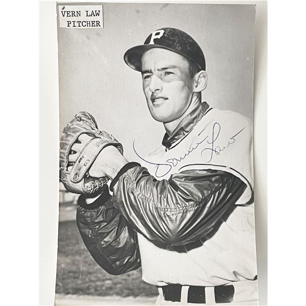 Pittsburgh  Pirates Vern Law signed photo