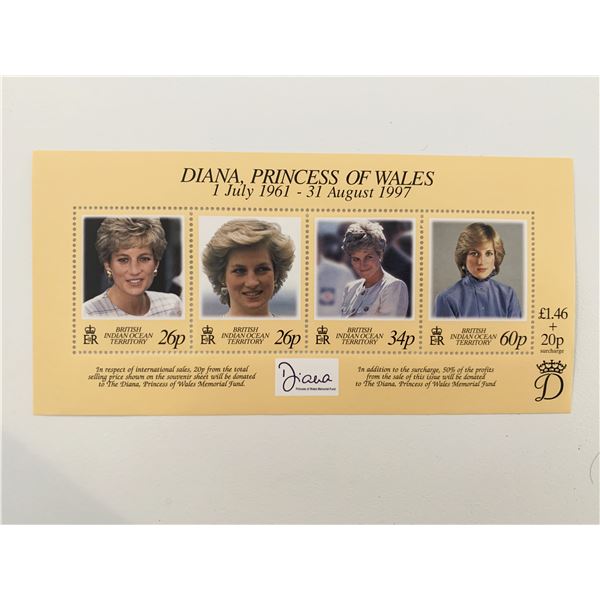 Diana Princess of Wales commemorative stamp set