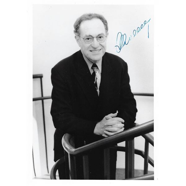 Lawyer Alan Dershowitz signed photo
