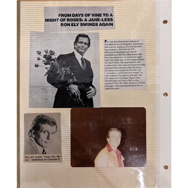 Ron Ely Original Photo Album Page