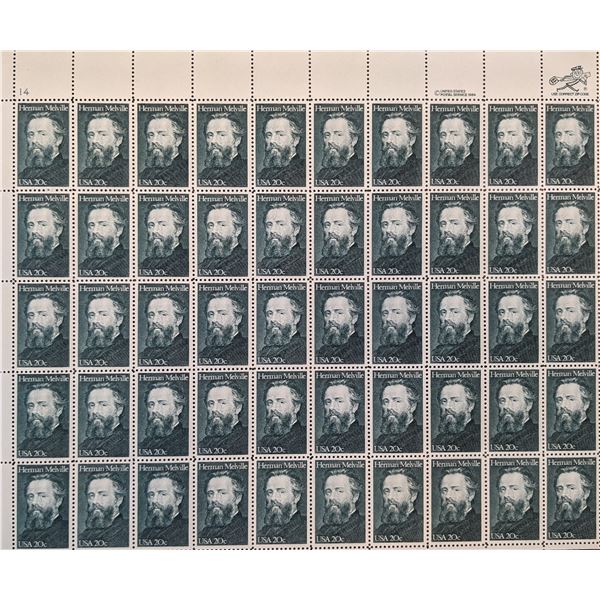 Herman Melville 20 cent Stamp Set