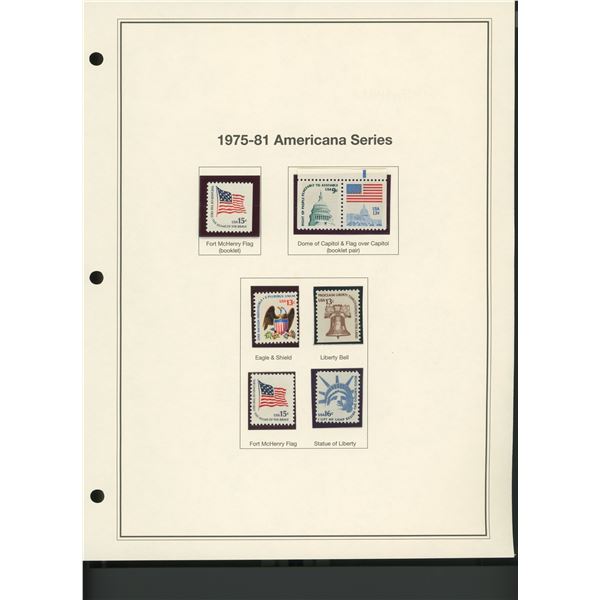1975-81 American Series Stamp Set