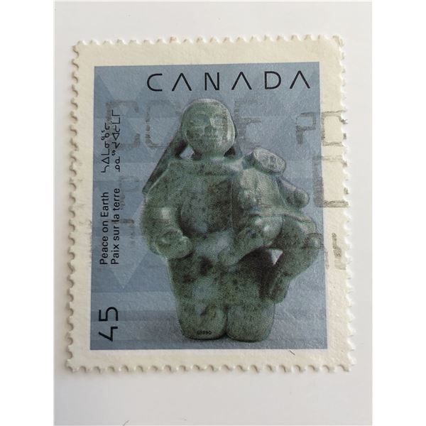 1990 Mother and Child - Peace on Earth - Canada 45c Stamp