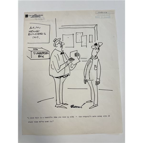 Joe Buresch Original Cartoon