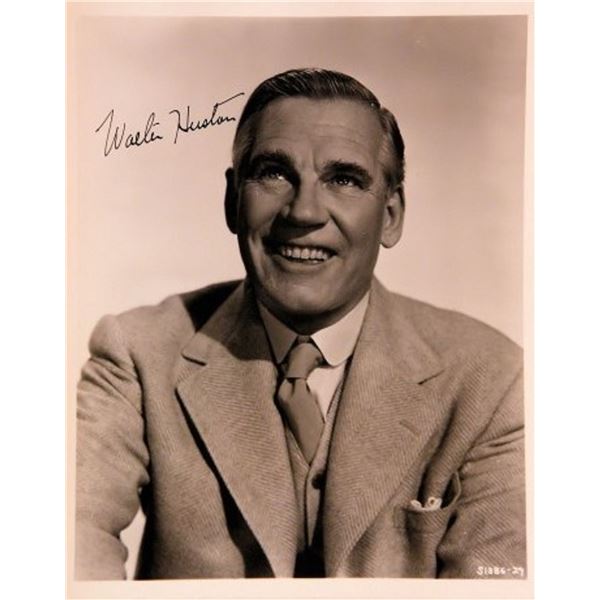 Walter Huston signed portrait photo