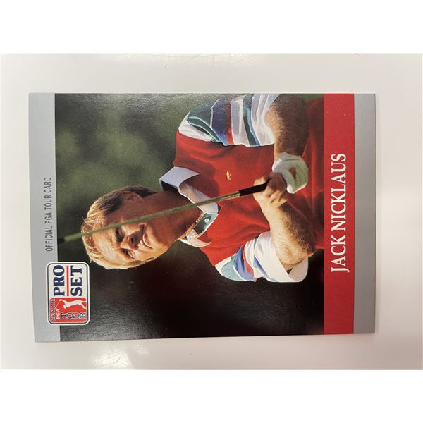 Jack Nicklaus Official PGA Tour Card