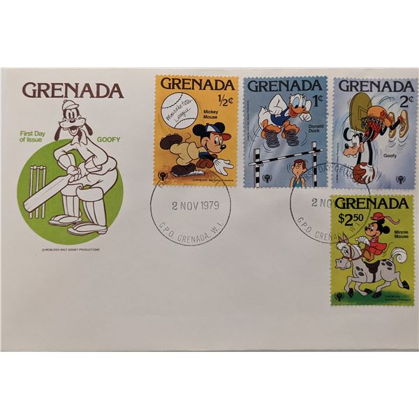 Grenada 1979 Goofy Disney First Day Cover