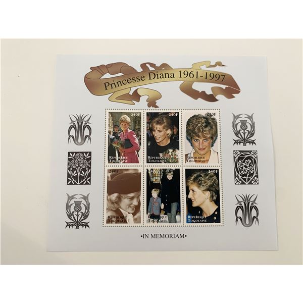 Princess Diana commemorative stamp set