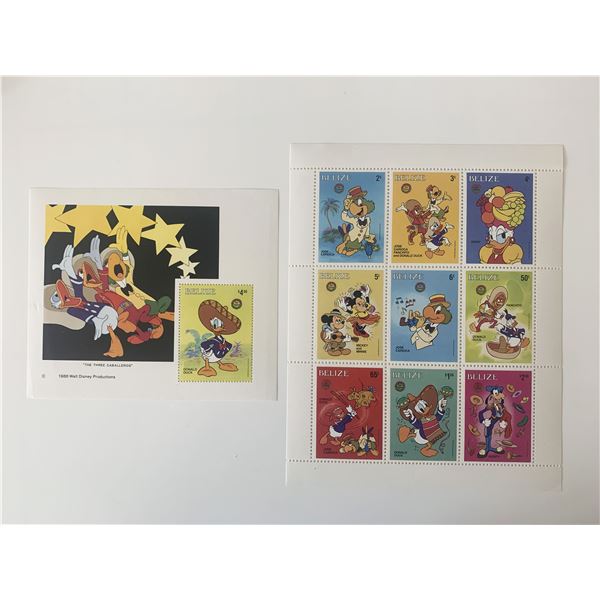 Disney Stamp Set - Belize - 1985