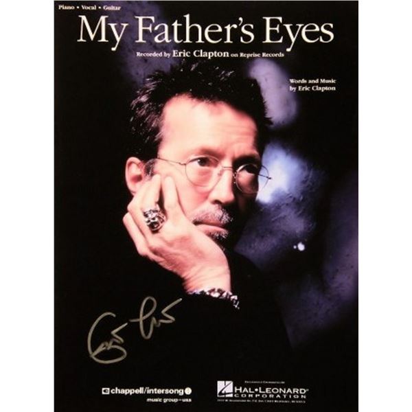 Eric Clapton signed sheet music