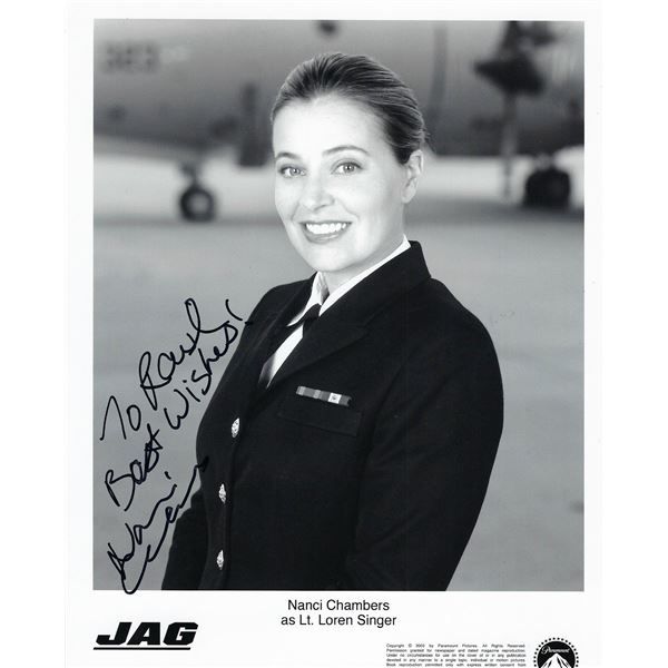 JAG Nanci Chambers signed photo