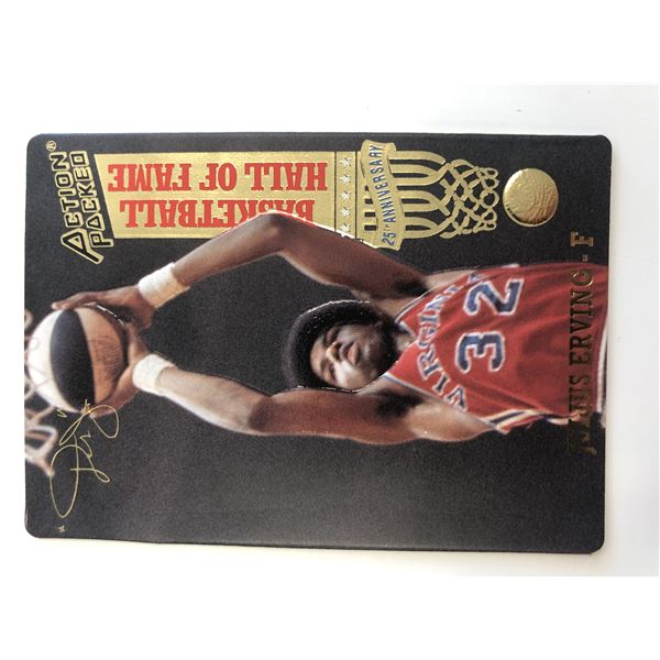 Julius Erving Hall of Fame Basketball Card 25th Anniversary