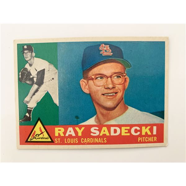 Ray Sadecki Cardinals Vintage Baseball Card