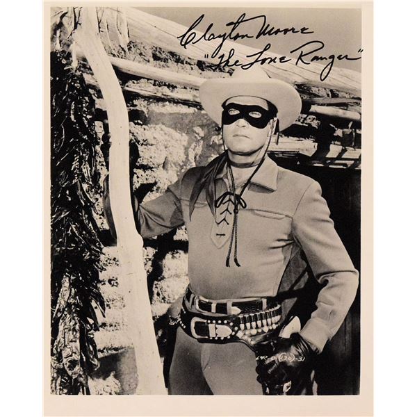 Clayton Moore signed promo photo