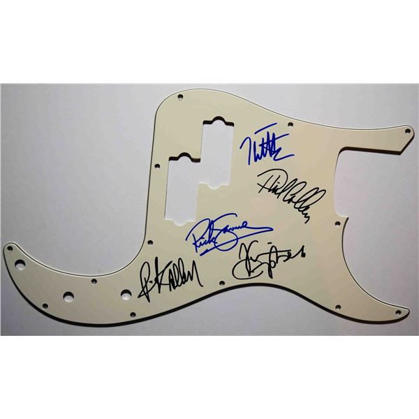 Def Leppard  signed pickguard