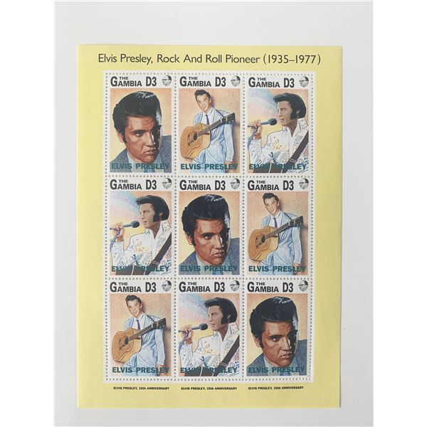 Elvis Presley 15th Anniversary  Stamp Set - The Gambia