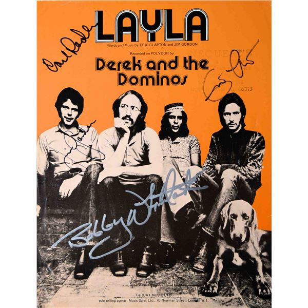 Derek & The Dominos signed Layla sheet music