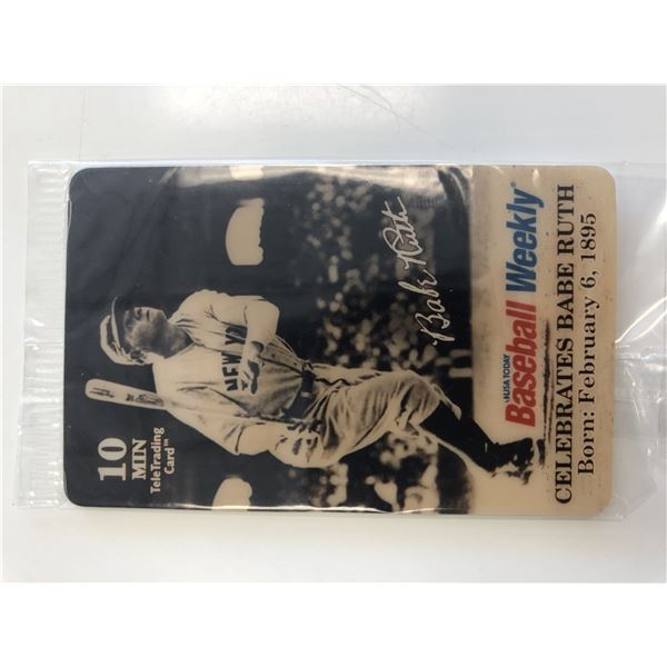 Babe Ruth Baseball Weekly TeleTrading Card