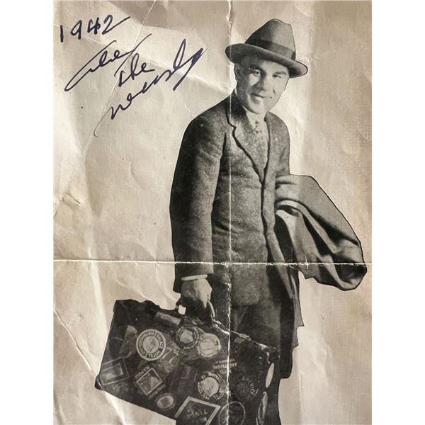 Abe The Newsboy signed photo