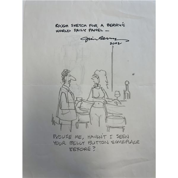 Jim Berry Original Cartoon Sketch
