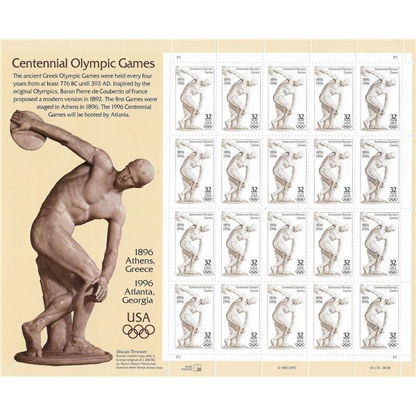 Centennial Olympic Games Stamps
