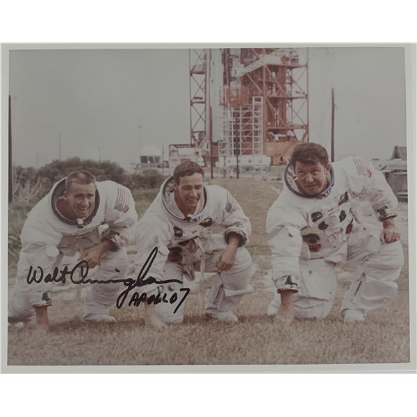 Walt Cunningham signed Apollo 7 photo. GFA Authenticated