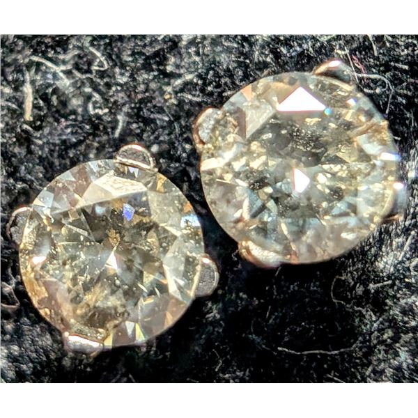 14K WHITE GOLD 0.45G LAB DIAMOND 0.32CT EARRINGS