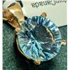 Image 3 : 14K YELLOW GOLD 1.48G NATURAL BLUE TOPAZ