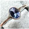 Image 3 : SILVER TANZANITE 0.4CT RING
