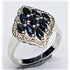 Image 1 : SILVER SAPPHIRE 1.2CT RING