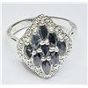 Image 2 : SILVER SAPPHIRE 1.2CT RING