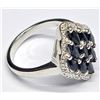 Image 3 : SILVER SAPPHIRE 1.2CT RING