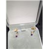 Image 3 : SILVER AMETHYST EARRINGS