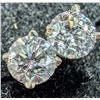 Image 1 : 14K WHITE GOLD LAB DIAMOND 0.7CT EARRINGS