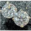 Image 2 : 14K WHITE GOLD LAB DIAMOND 0.7CT EARRINGS