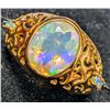 Image 3 : SILVER NATURAL OPAL (PLAY OFF FIRE) 2.3CT RING